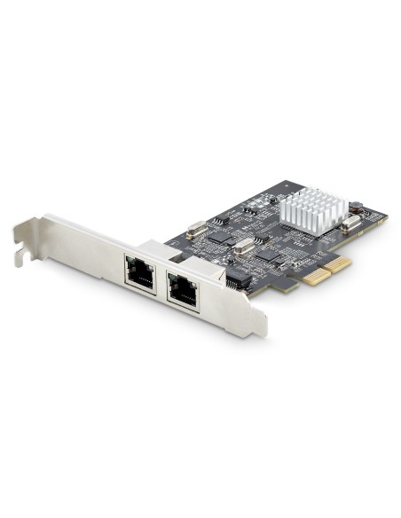 Tarjeta PCI Express de Red Ethernet 2 Puertos NBASE-T 2,5G - NIC I225-V - Tarjeta de Red de 2 Puertos para Ordenador de Sobremes