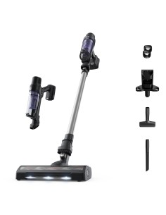 RH6A35 Aspiradora escoba 2 en 1 Batería Secar Sin bolsa Púrpura, Plata