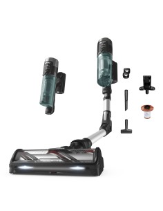 RH9A32 Aspiradora escoba 2 en 1 Batería Secar Sin bolsa Aluminio, Verde