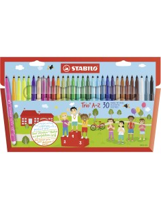 Trio AZ rotulador Fino Multicolor 30 pieza(s)