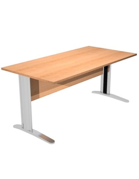 ARTEXPORT MESA ESCRITORIO PRESTO 140 CON PATAS DE METAL TABLERO 22MM HAYA