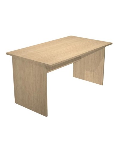 ARTEXPORT MESA ESCRITORIO PRESTO 140 CON PATAS PANEL LATERALES TABLERO DE 22MM ROBLE