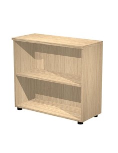 ARTEXPORT ESTANTERÍA BAJA PRESTO ABIERTA 1 ESTANTE 22MM REGULABLE CON TRASERA ROBLE