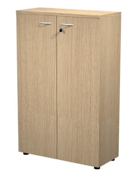 ARTEXPORT ARMARIO MEDIO PRESTO CON PUERTAS 2 ESTANTES 22MM REGULABLES CON TRASERA ROBLE