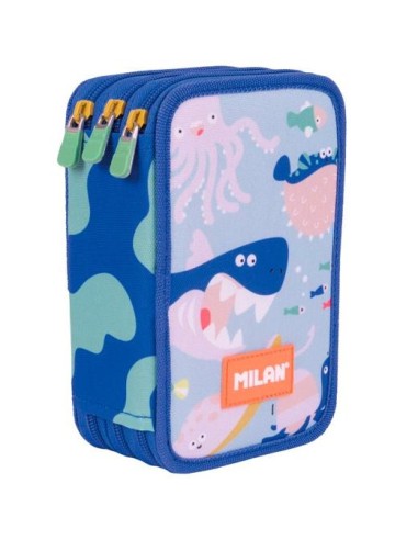 MILAN PLUMIER 3 PISOS CON CONTENIDO SERIE ESPECIAL BLUE ODYSSEY