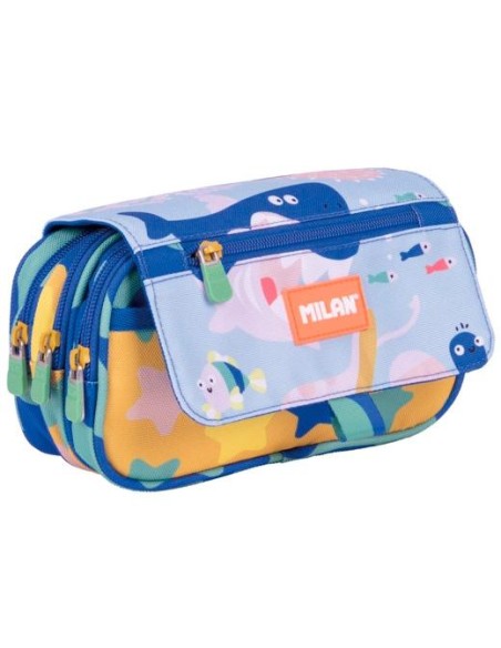 MILAN PORTATODO 4 CREMALLERAS CON SOLAPA SERIE ESPECIAL BLUE ODYSSEY