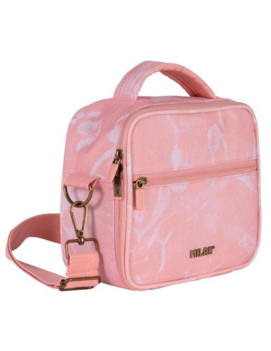 MILAN BOLSA ISOTÉRMICA PORTA ALIMENTOS 3,5L CON 3 RECIPIENTES SERIE LAVA ROSA