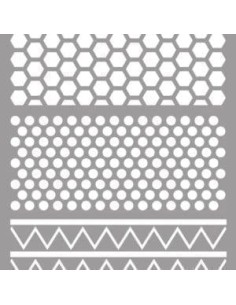 LA PAJARITA STENCIL ST-14 PLANTILLA DECORATIVA MODELO TEXTURES