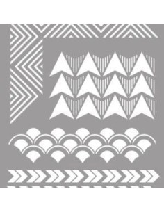 LA PAJARITA STENCIL ST-21 PLANTILLA DECORATIVA MODELO GEOMETRIC