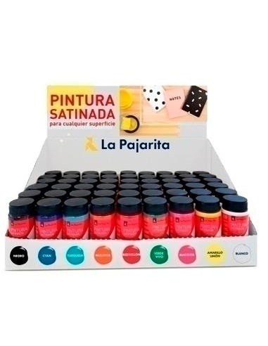 LA PAJARITA EXPOSITOR SOBREMESA PINTURA SATNADA BOTE DE 35ML COLORES SURTIDOS -54UD-