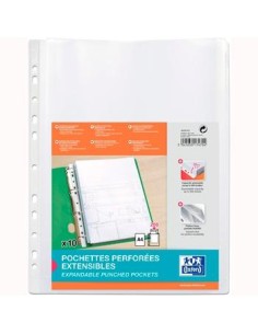 ELBA FUNDA MULTITALADRO 11 PP CRISTAL A4 200 MICRAS GRAN CAPACIDAD EXTRA BLISTER -10U-