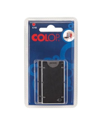 COLOP ALMOHADILLA E/55 ROJO BLISTER -2U-