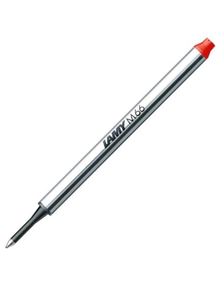 LAMY RECAMBIO PARA ROLLER M63 CON CAPUCHÓN PUNTA MEDIA ROJO - Pack de 10 unidades