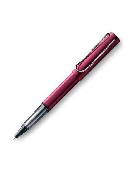 LAMY BOLÍGRAFO ROLLER BALL AL-STAR BLACK PURPLE 329M PUNTA MEDIA TINTA AZUL COLOR MORADO EN ESTUCHE