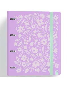 CARCHIVO CARPETA ANILLAS 4X35MM CARPEBLOCK 360 C/RECAMBIO 100H 90GR 4 SEPARADORES PP RÍGIDO FOAM VIOLETA