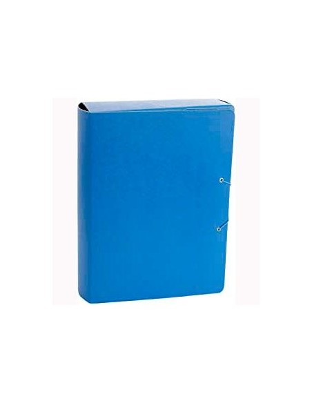 FABRISA CARPETA DE PROYECTOS 7CM FOLIO CIERRE DE BOTA C/GOMAS CARTÓN GOFRADO AZUL