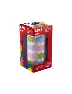 APLI GOMETS FLORES PERMANENTES MULTICOLOR 900U C/SURTIDOS PASTEL