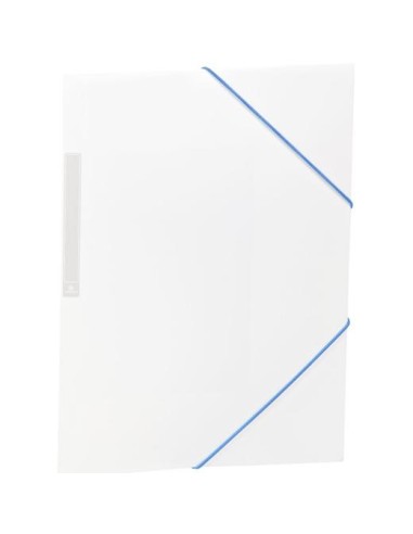 CARCHIVO CARPETA 3 SOLAPAS FOLIO C/GOMAS PP OPACO BLANCO