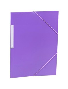 CARCHIVO CARPETA 3 SOLAPAS FOLIO C/GOMAS PP OPACO VIOLETA