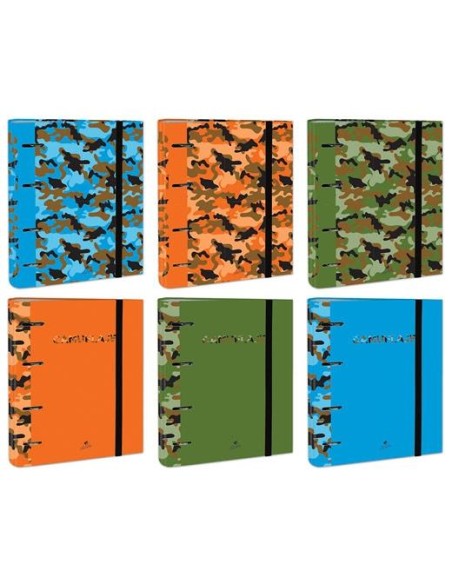 MARIOLA CARPETA ANILLAS MIXTAS 4X40MM CARPEBLOCK C/RECAMBIO 100H 6 DISEÑOS SURTIDOS CAMUFLAJE MARIOLA CARPETA ANILLAS MIXTAS 4X40MM CARPEBLOCK C/RECAMBIO 100H 6 DISEÑOS SURTIDOS CAMUFLAJE