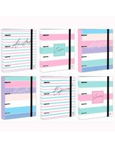 MARIOLA CARPEBLOCK CARPETA 4 ANILLAS MIXTAS 40MM C/RECAMBIO CARTÓN FORRADO PLASTIFICADO DISEÑOS SURTIDOS