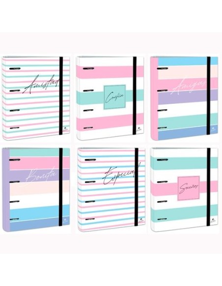 MARIOLA CARPEBLOCK CARPETA 4 ANILLAS MIXTAS 40MM C/RECAMBIO CARTÓN FORRADO PLASTIFICADO DISEÑOS SURTIDOS MARIOLA CARPEBLOCK CARPETA 4 ANILLAS MIXTAS 40MM C/RECAMBIO CARTÓN FORRADO PLASTIFICADO DISEÑOS SURTIDOS