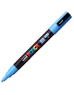 UNIBALL MARCADOR POSCA PC-3M PUNTA CÓNICA 0,9 - 1,3 MM AZUL CIELO