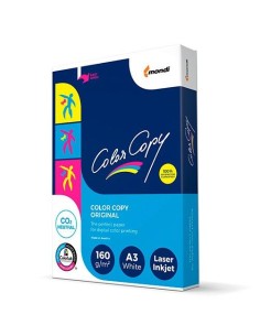 COLOR COPY PAPEL DIN A3 ESTUCADO 2 CARAS BRILLO 160GR  PAQUETE DE 250 HOJAS