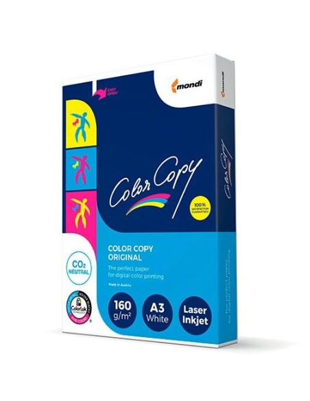 COLOR COPY PAPEL DIN A3 ESTUCADO 2 CARAS BRILLO 160GR  PAQUETE DE 250 HOJAS