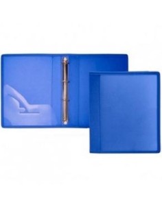 OFFICE BOX CARPETA DE ANILLAS 2X40MM A4+ TELA AZUL