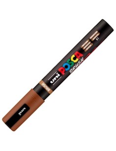 POSCA MARCADOR PC-5BR BRUSH PUNTA M SEMIFLEXIBLE MARRÓN