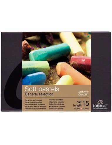 TALENS REMBRANDT SET INICIACIÓN 15 TIZAS 300C15.5 COLORES PASTELES SUAVES