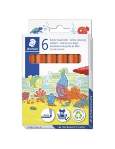 STAEDTLER ROTULADOR NORIS CLUB GRUESO NARANJA ESTUCHE 6 UD