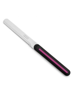 ARCOS CUCHILLO DESAYUNO NEGRO-FUCSIA POLIPROPILENO - Pack de 36 unidades