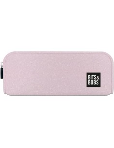 GRAFOPLÁS PORTATODO DE SILICONA BITS&BOBS ROSA PASTEL GLITTER