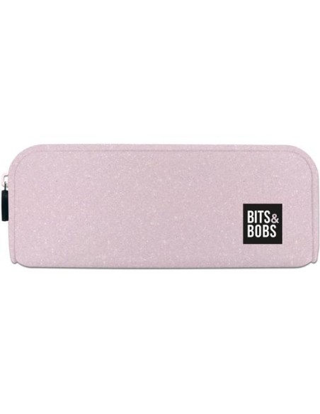 GRAFOPLÁS PORTATODO DE SILICONA BITS&BOBS ROSA PASTEL GLITTER