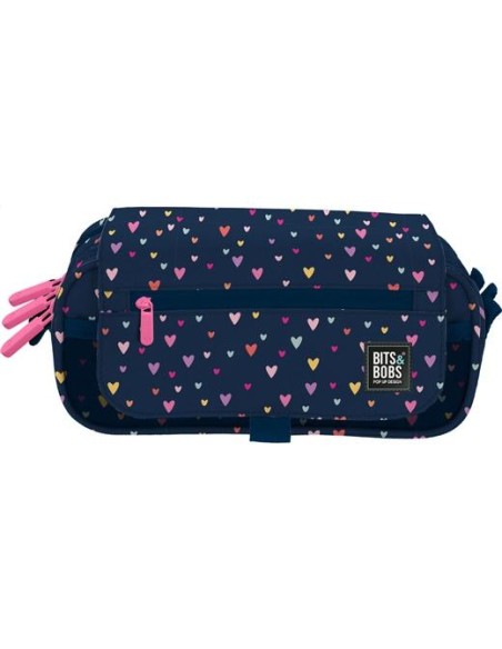 GRAFOPLÁS PORTATODO TRIPLE C/SOLAPA BITS&BOBS HEARTS