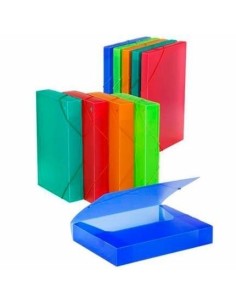 CARCHIVO CARPETA DE PROYECTOS 5CM MONTADA PP TRANSLÚCIDO CON GOMAS FOLIO VERDE CLARO