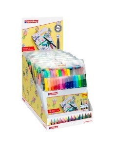 EDDING ROTULADOR 1200 PUNTA FINA CLÁSICO/NEÓN/PASTEL C/SURTIDOS EXPOSITOR 10 PACK 4-1200-30