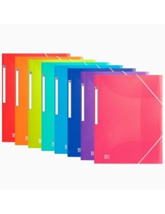 OXFORD CARPETA DE GOMAS URBAN PP TRASLÚCIDO A3 C/ SOLAPAS COLORES SURTIDOS