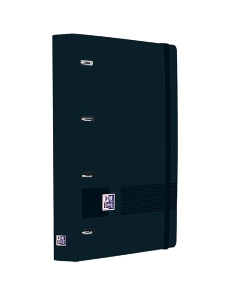 OXFORD EUROPEANBINDER LIVE&GO CARPETA ANILLAS 4X35 A4+ C/RECAMBIO 1 LÍNEA WRITE&ERASE POLYFOAM NEGRO