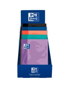 OXFORD CUADERNO EUROPEANBOOK 1 SCHOOL CLASSIC  80H A4+ 5X5 TAPA PLÁSTICO C/SURTIDOS EXP. 25 UD