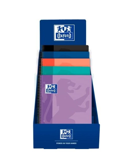 OXFORD CUADERNO EUROPEANBOOK 1 SCHOOL CLASSIC  80H A4+ 5X5 TAPA PLÁSTICO C/SURTIDOS EXP. 25 UD
