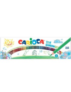 CARIOCA LÁPICES TITA RAINBOW ESTUCHE 50U COLORES SURTIDOS