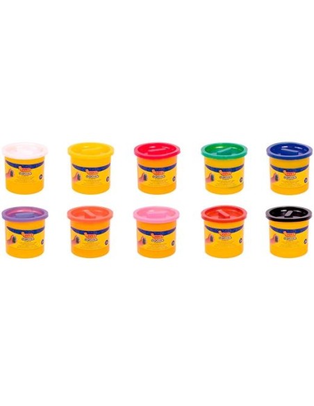 JOVI PLASTILINA SOFT DOUGH BLANDIVER 5 BOTES DE 110GR COLOR MARRÓN EN ESTUCHE