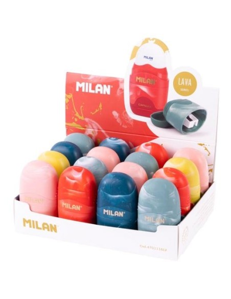 MILAN AFILABORRAS CAPSULE LAVA SURTIDO CAJA EXPOSITORA 16 UD MILAN AFILABORRAS CAPSULE LAVA SURTIDO CAJA EXPOSITORA 16 UD