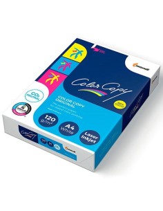 COLOR COPY ORIGINAL PAPEL REPROGRÁFICO DIN A4 SATINADO 120GR PAQUETE DE 250H 210X297MM BLANCO