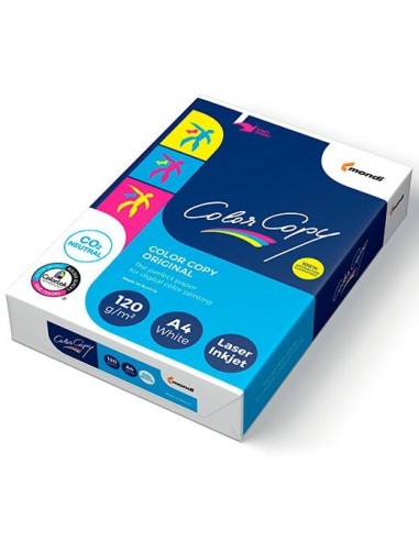 COLOR COPY ORIGINAL PAPEL REPROGRÁFICO DIN A4 SATINADO 120GR PAQUETE DE 250H 210X297MM BLANCO