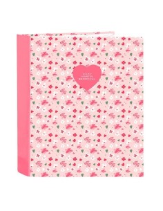 SAFTA CARPETA DE ANILLAS 4X35MM FOLIO LOMO ANCHO VMB IN BLOOM