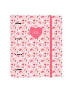 SAFTA CARPETA DE ANILLAS 4X35MM A4 C/RECAMBIO 100H 80GR 5X5 C/SEPARADORES T/DURAS VMB IN BLOOM